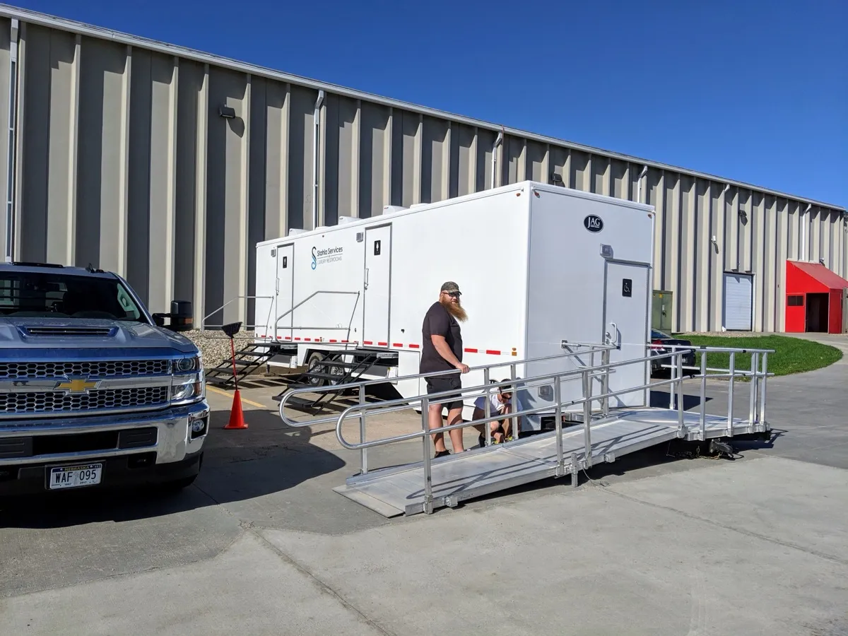ADA Restroom Trailer with Ramp
